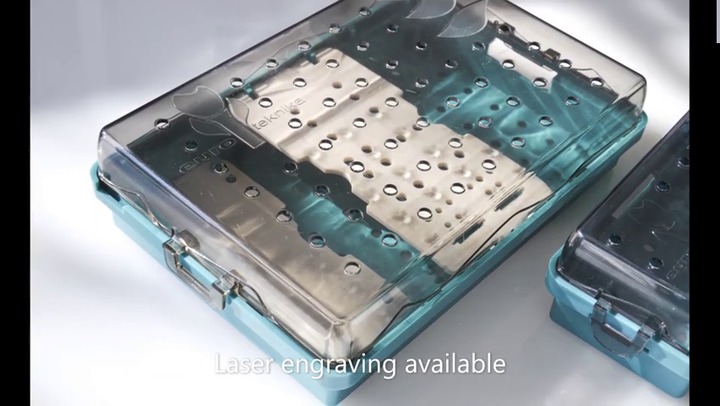 Caja Metálica No perforada para instrumental Cirugía Machtig - Dentaltech